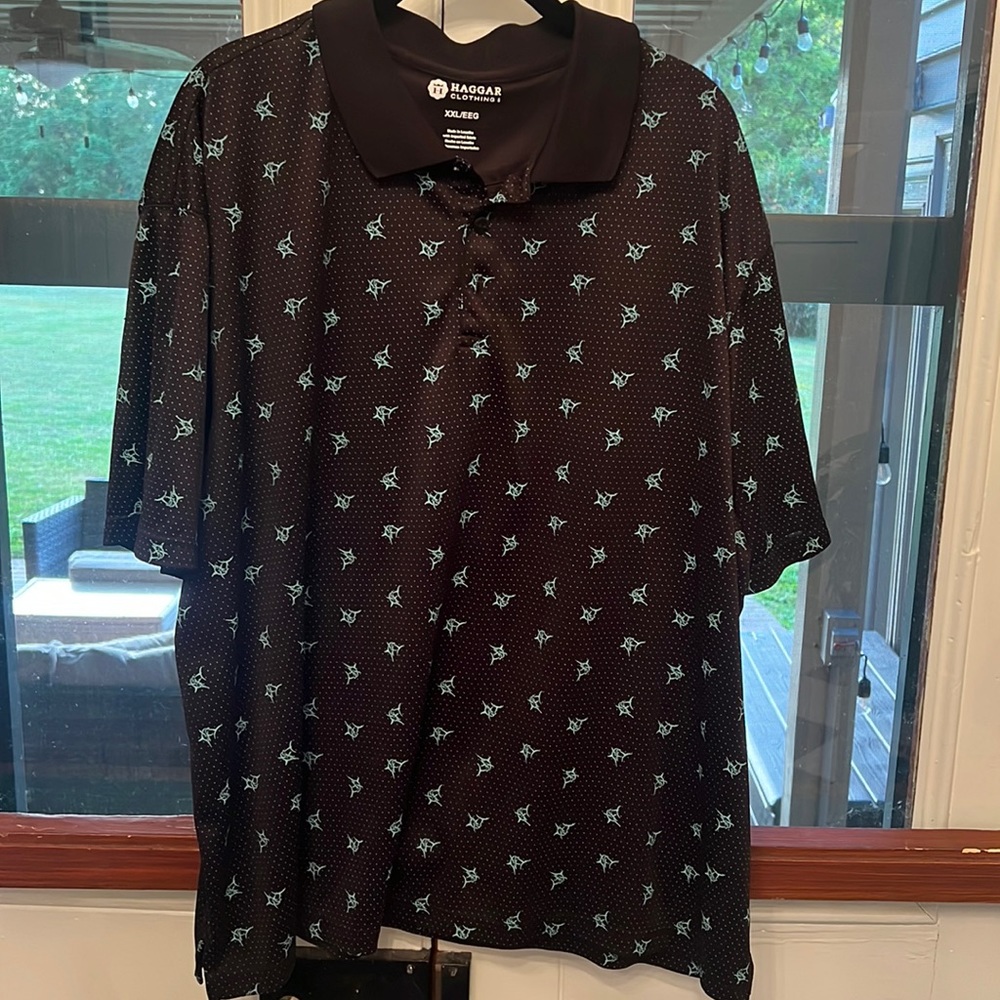 ⛳️HAGGAR Clothing Men’s Swordfish Polo XXL